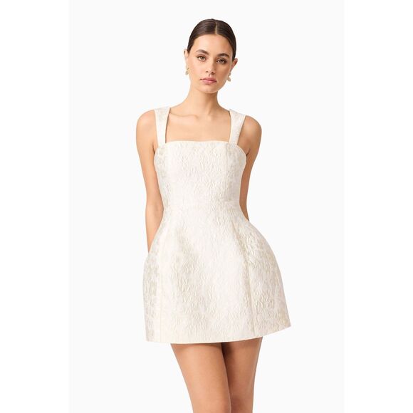 Elliatt Galadirel Mini Dress in White/ cream Bridal Shower Dress size S NWT - Picture 3 of 7